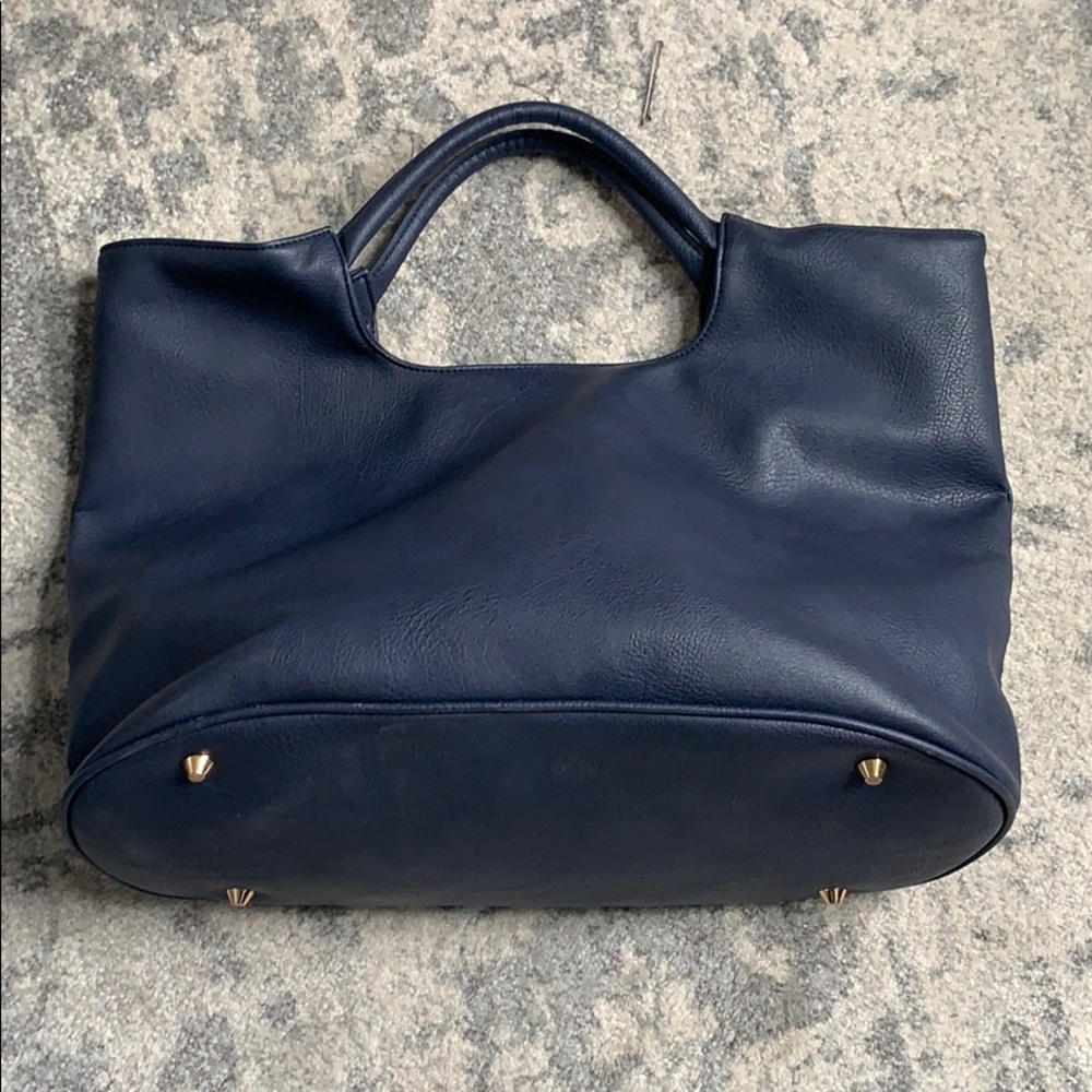 Tuckernuck leather Alexa tote - navy